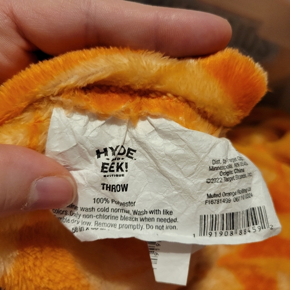 Bedding 5x60 Target Hyde And Eek Throw Blanket Orange Pumpkins Poshmark